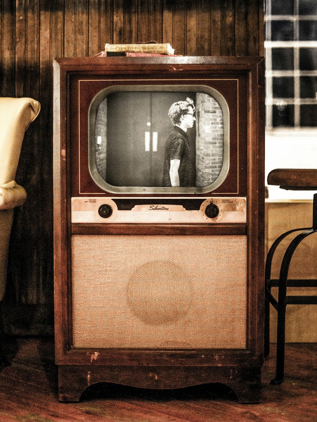 vintage television set