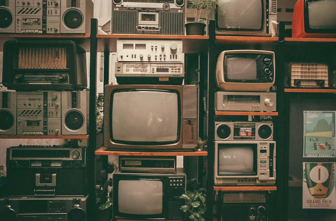 vintage television set
